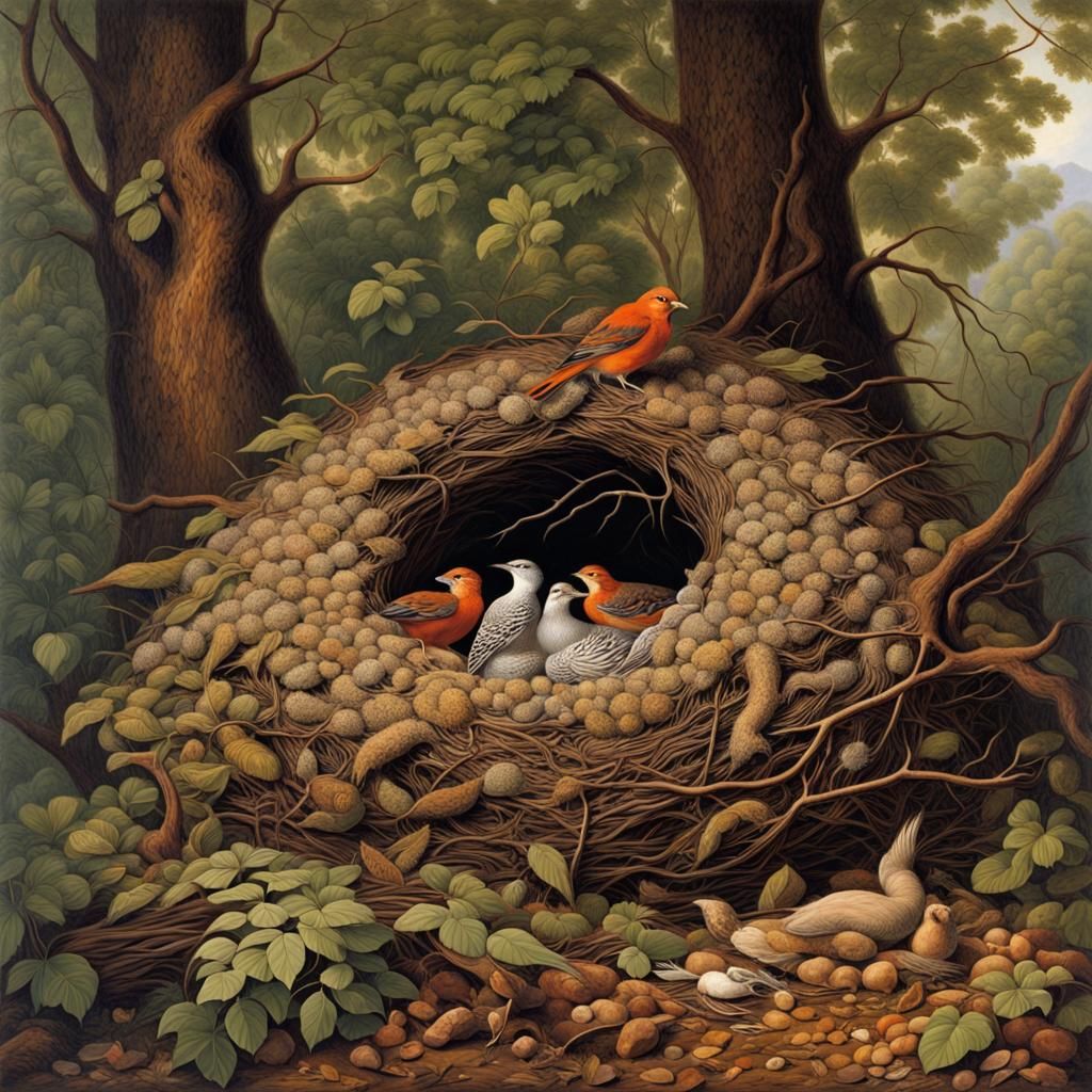 16k resolution, art by John James Audubon, Andy Goldsworthy,...