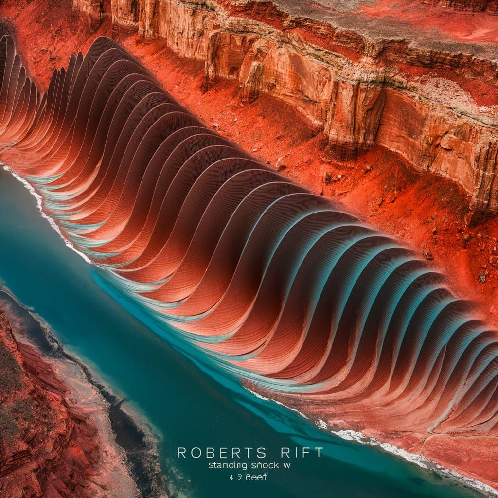 Aerial View: Roberts Rift Sine Wave Phenomenon