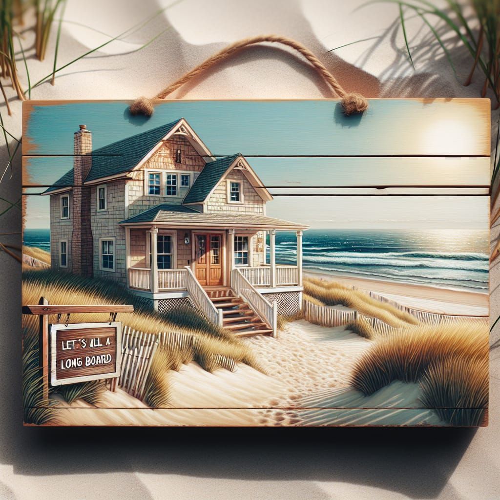 Cozy Beach House with Vintage Surf Sign