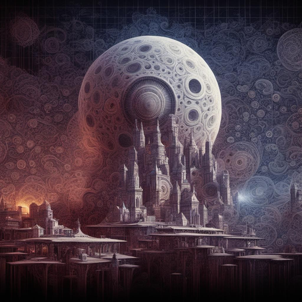 Monochromatic Optical Illusion of Infinite Patterns