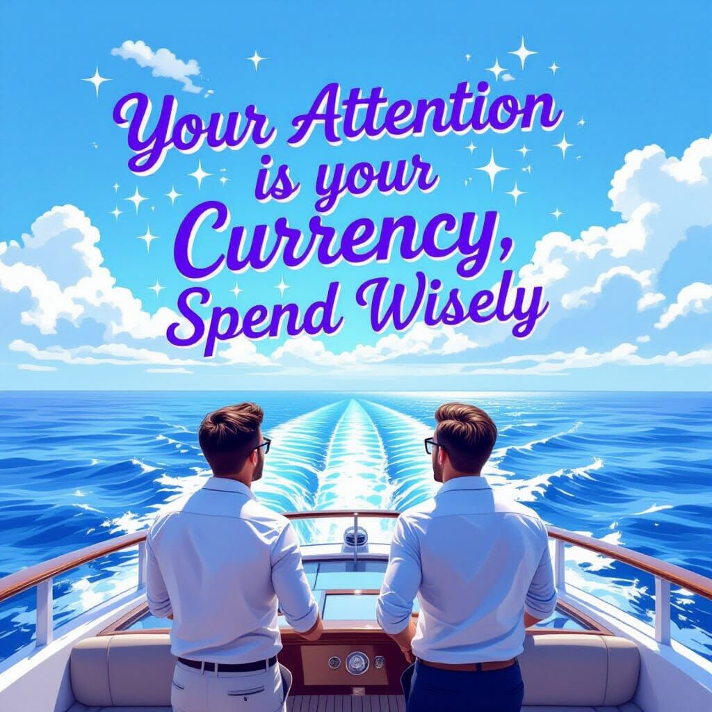 Men on Cruise Ship Gaze at Sky Quote