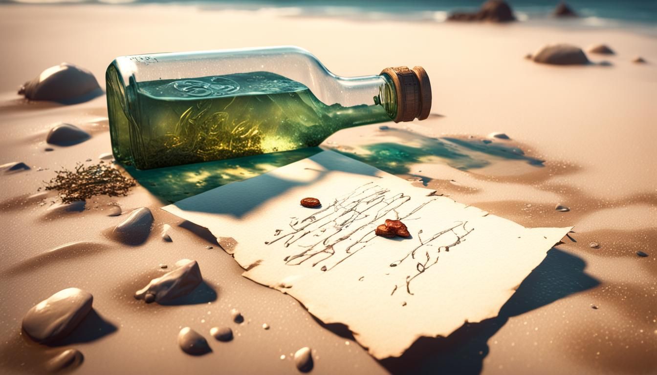 Washed-Up Love Letter: 3D Cinematic Render