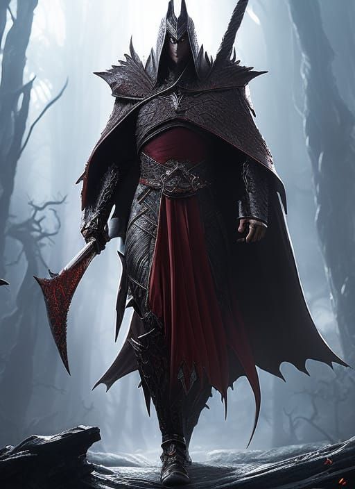 Dramatic Vampire King Concept Art in Unreal Engine