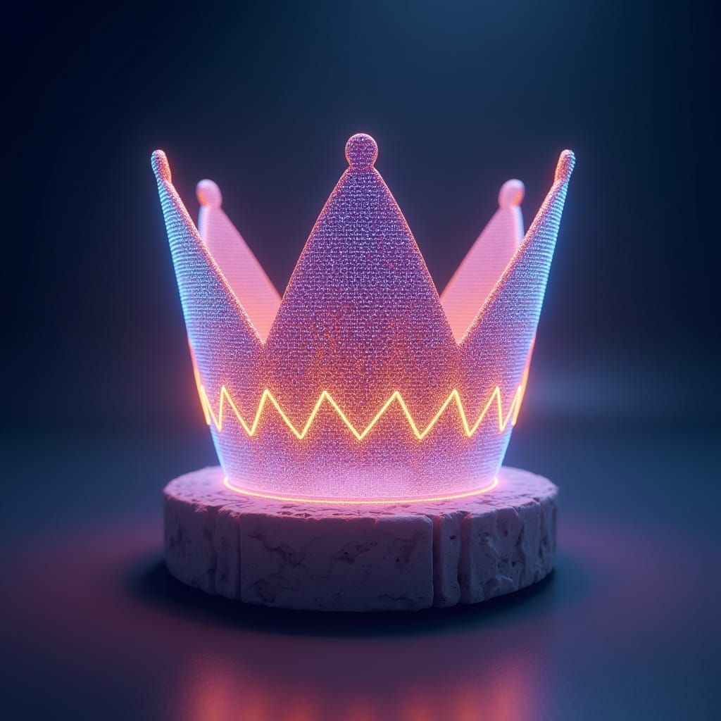 Pulsing Electric Crown: Fantasy Concept Art