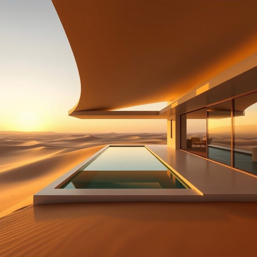 Ultra-Modern Luxury Desert Villa with Infinity Pool