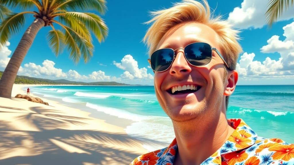 Surreal Beachcomber in Hawaiian Style