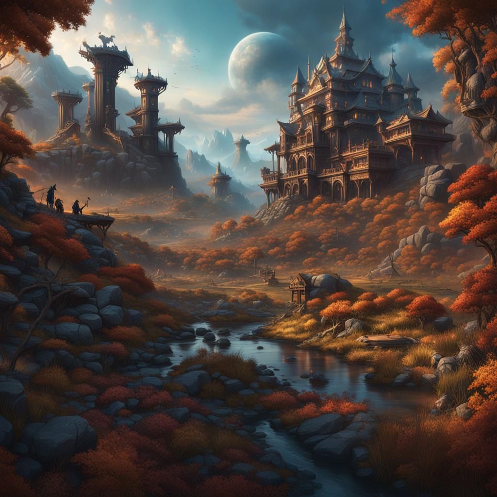 Fantastical Walk on the Wild Side in Matte Painting