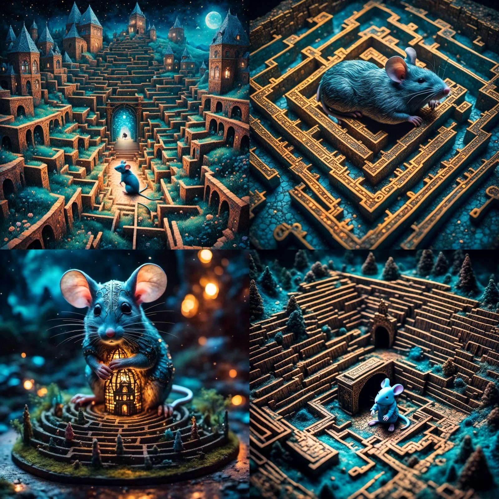 Mouse in Maze: Sparkling Hans Arnold Style