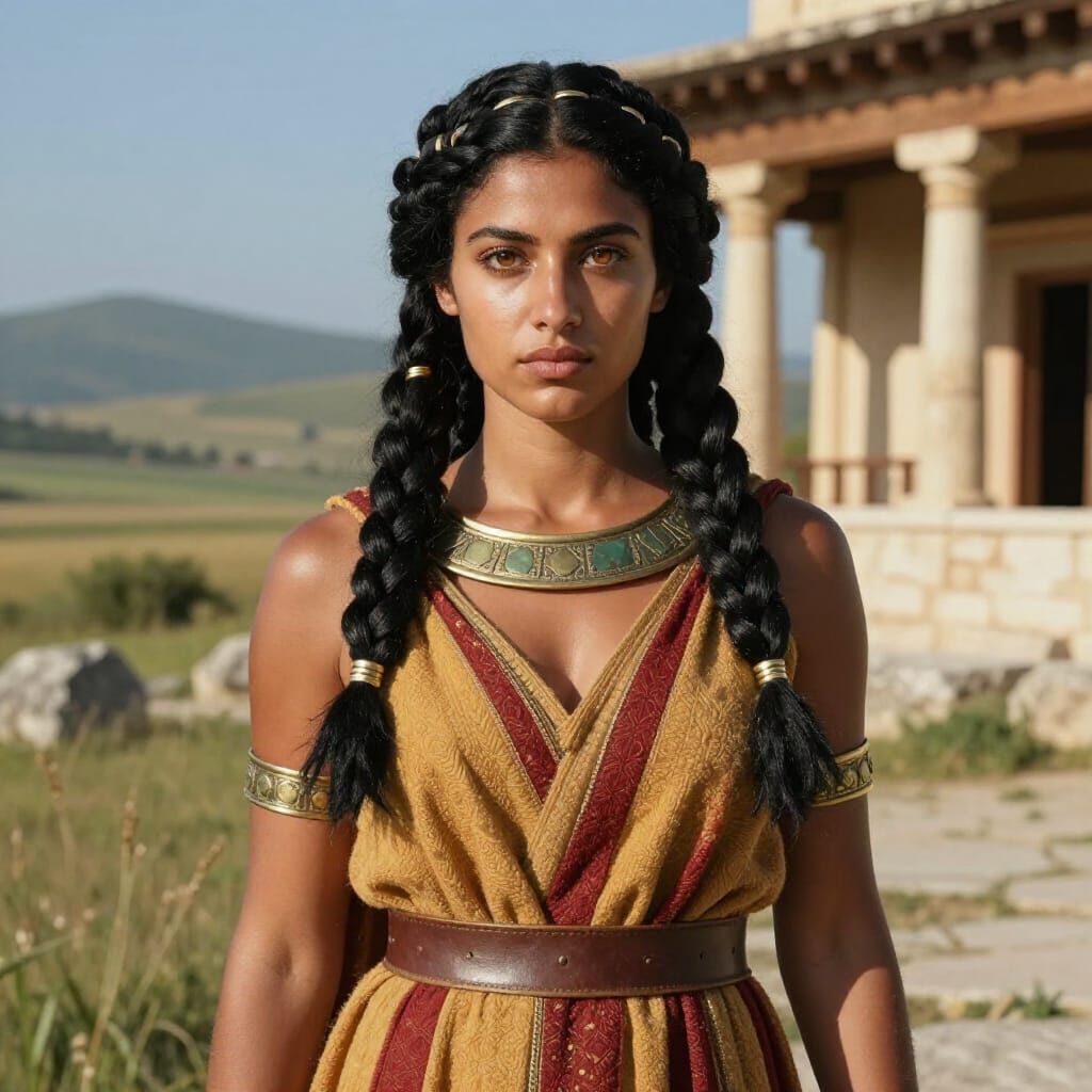 Hellenic Princess Dryope Euryta Basilinna Outdoor Portrait