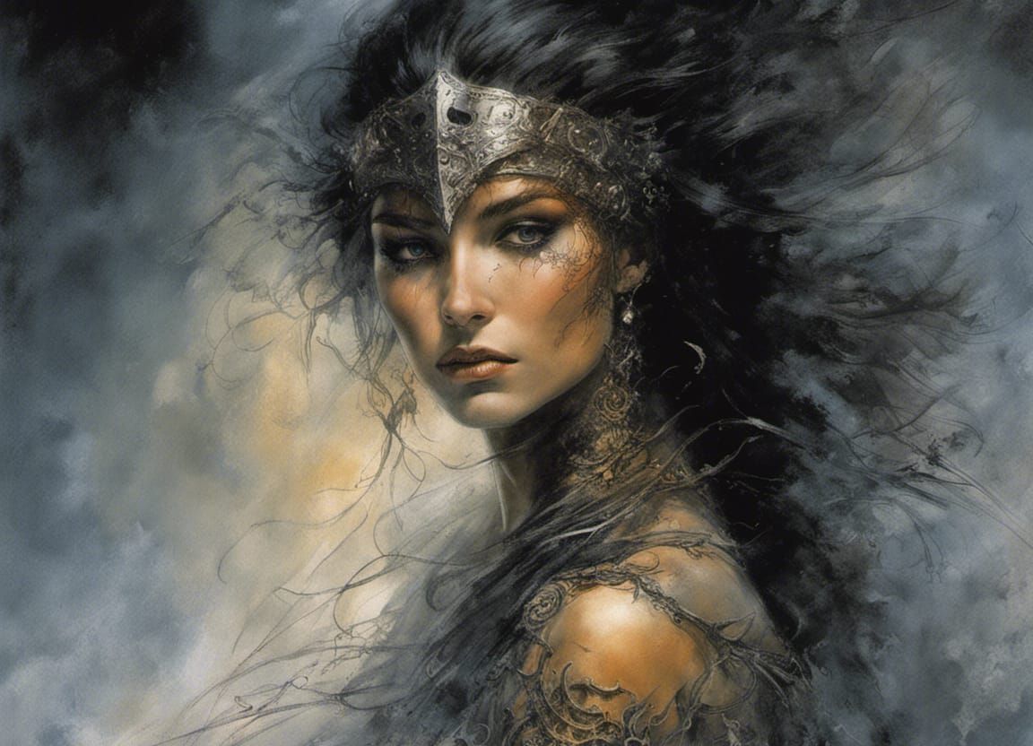 Dark Fantasy portrait, witch