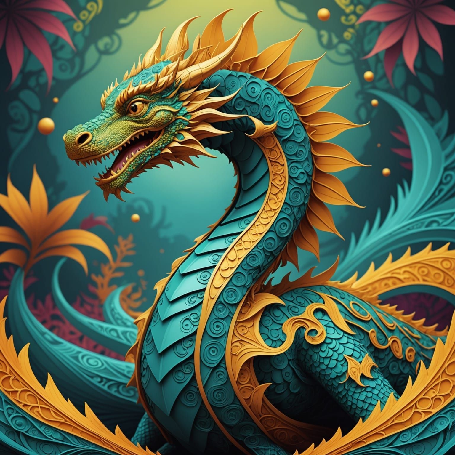 Surreal Raya and the Last Dragon Artwork