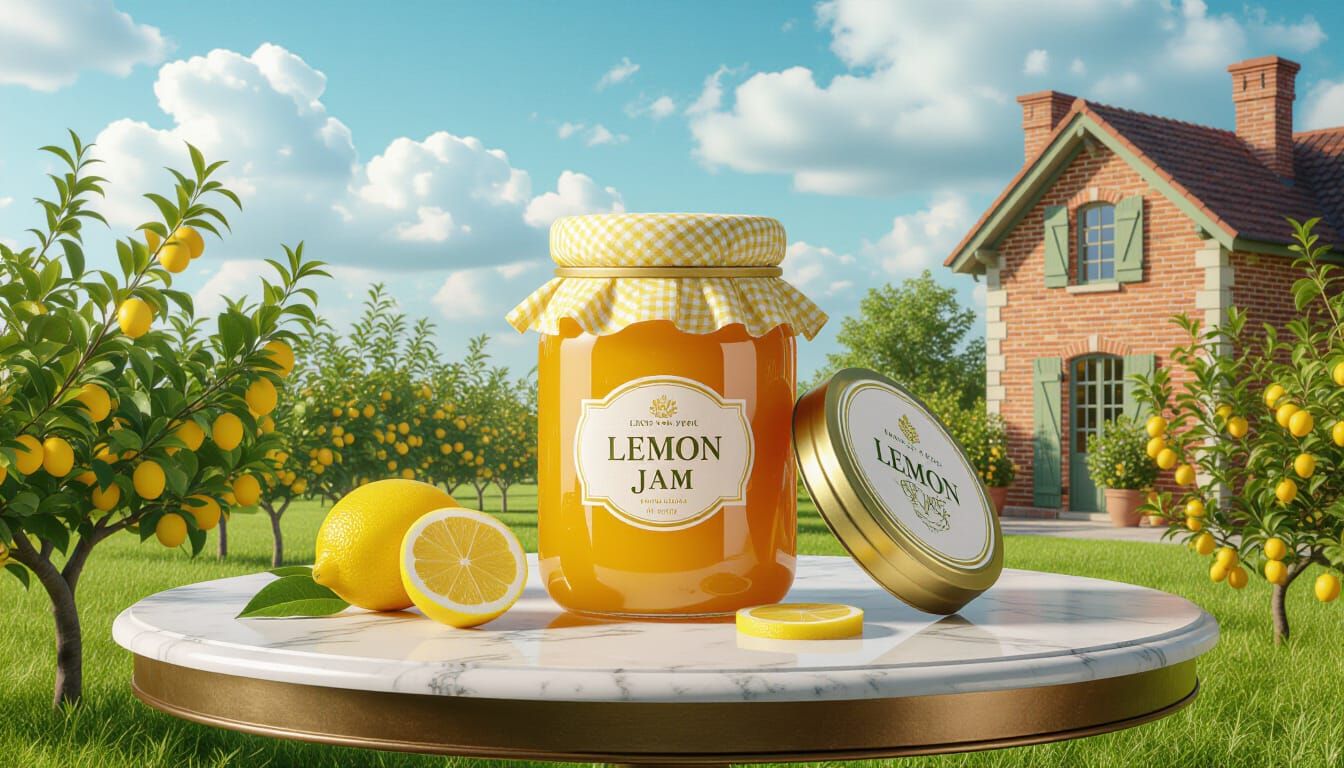 Luxurious Lemon Jam on a Royal Table