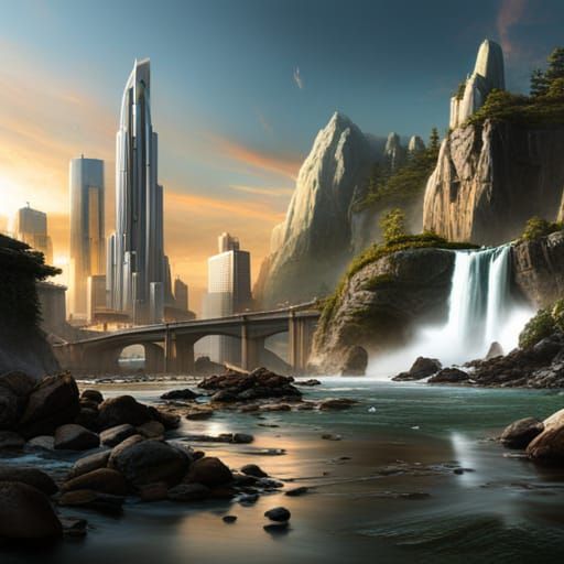 Detailed Matte Painting in Muted Colors