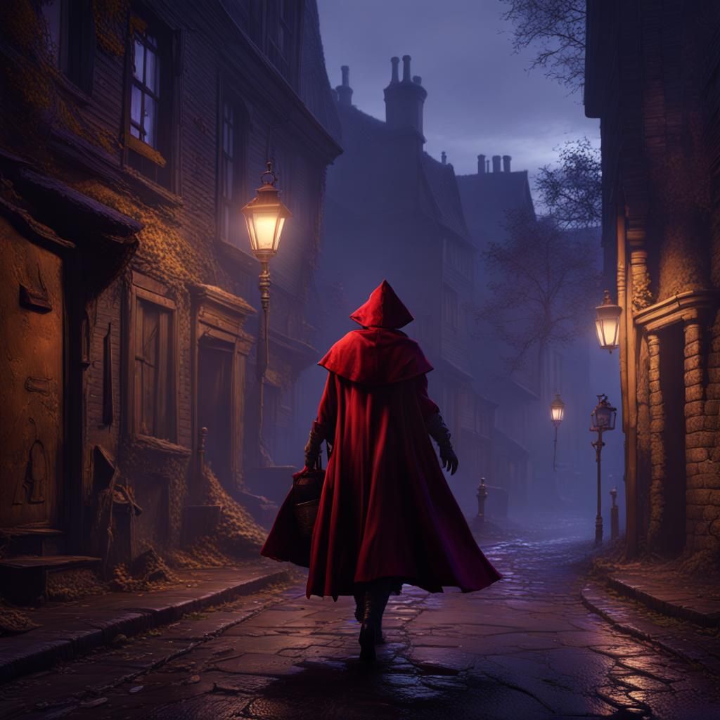 Jack the Ripper Stalks Little Red Riding Hood