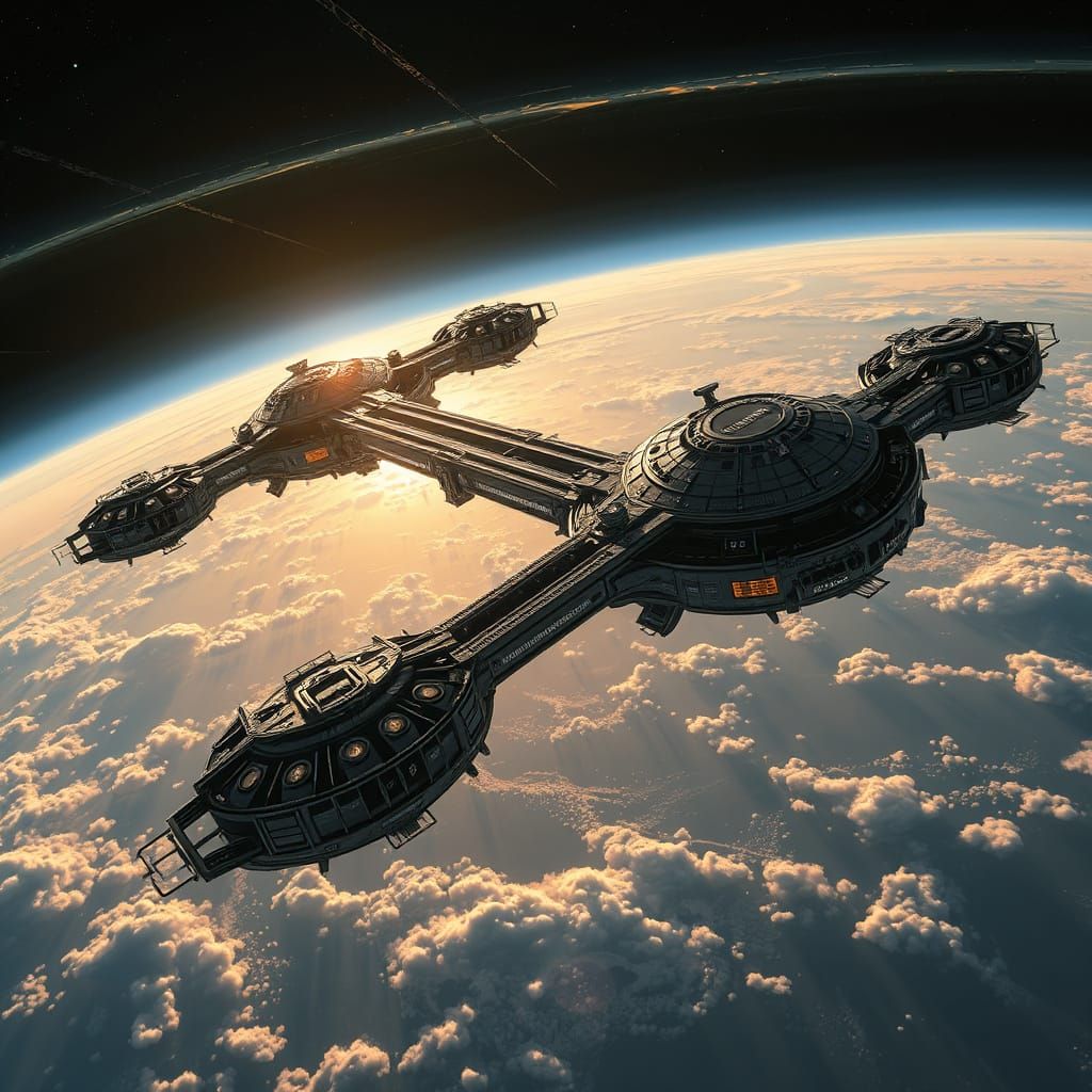 Fantastic Bridges Linking Space Stations in Orbit