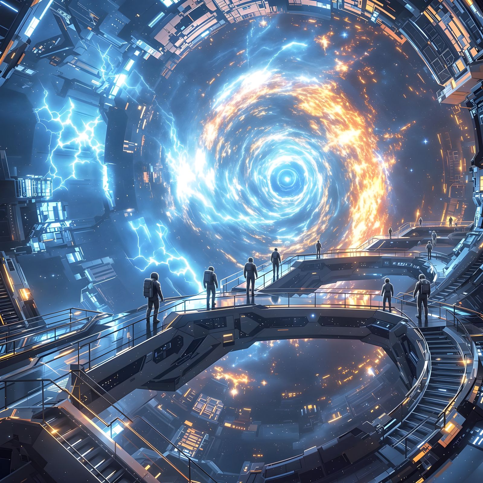 Surreal Futuristic Space Station Harnesses Hypernova Energy ...