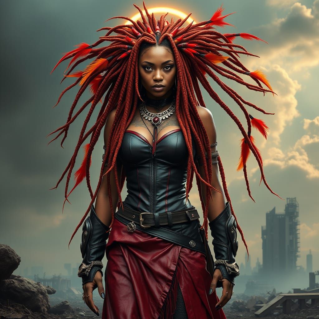 Mystical Warrior in Post-Apocalyptic World