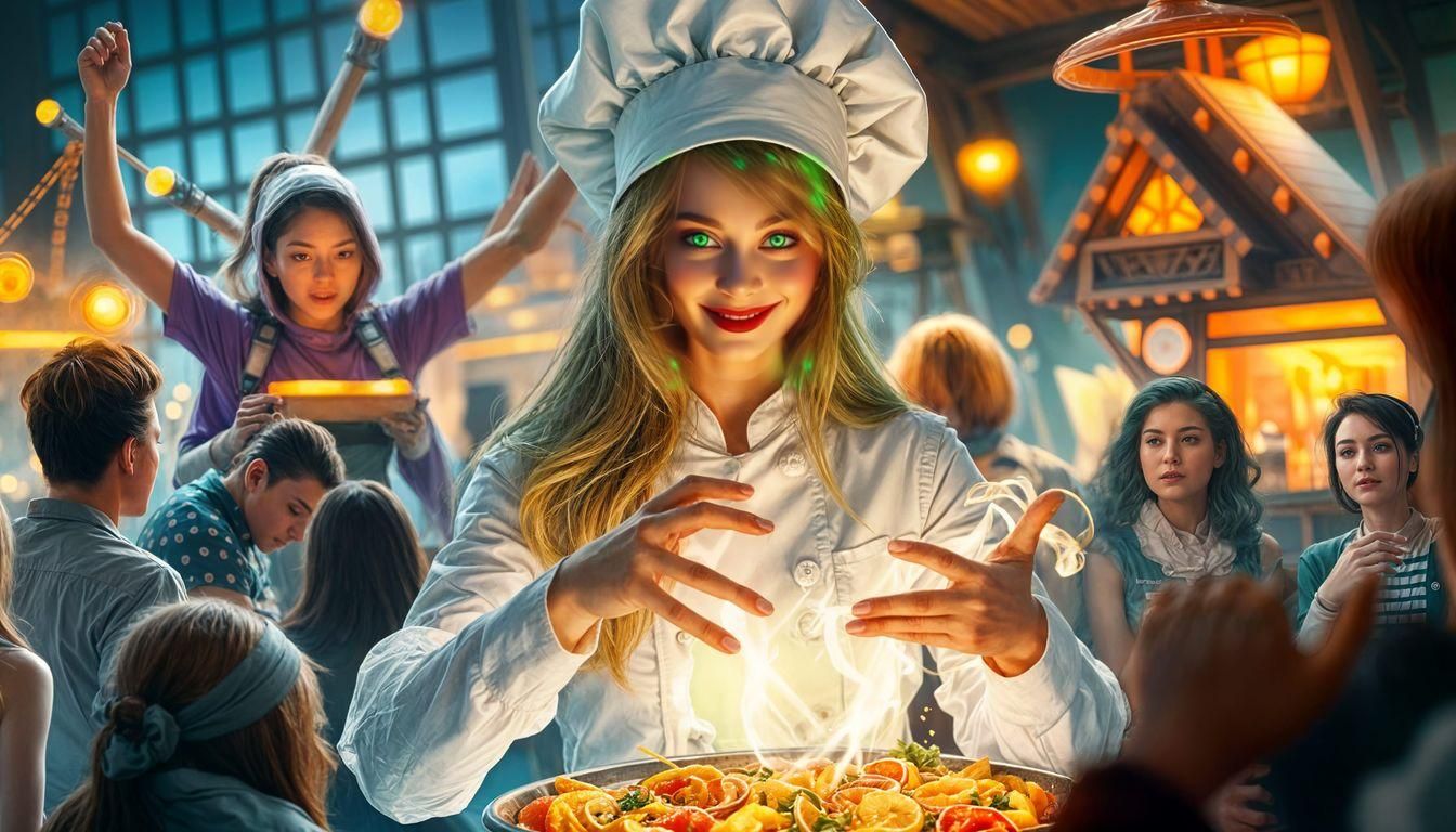 Magical Chef Creates Meals with Electricity in Dystopian Vil...