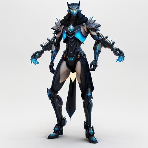 Cyberpunk Tabaxi Transformer in Sci-Fi City