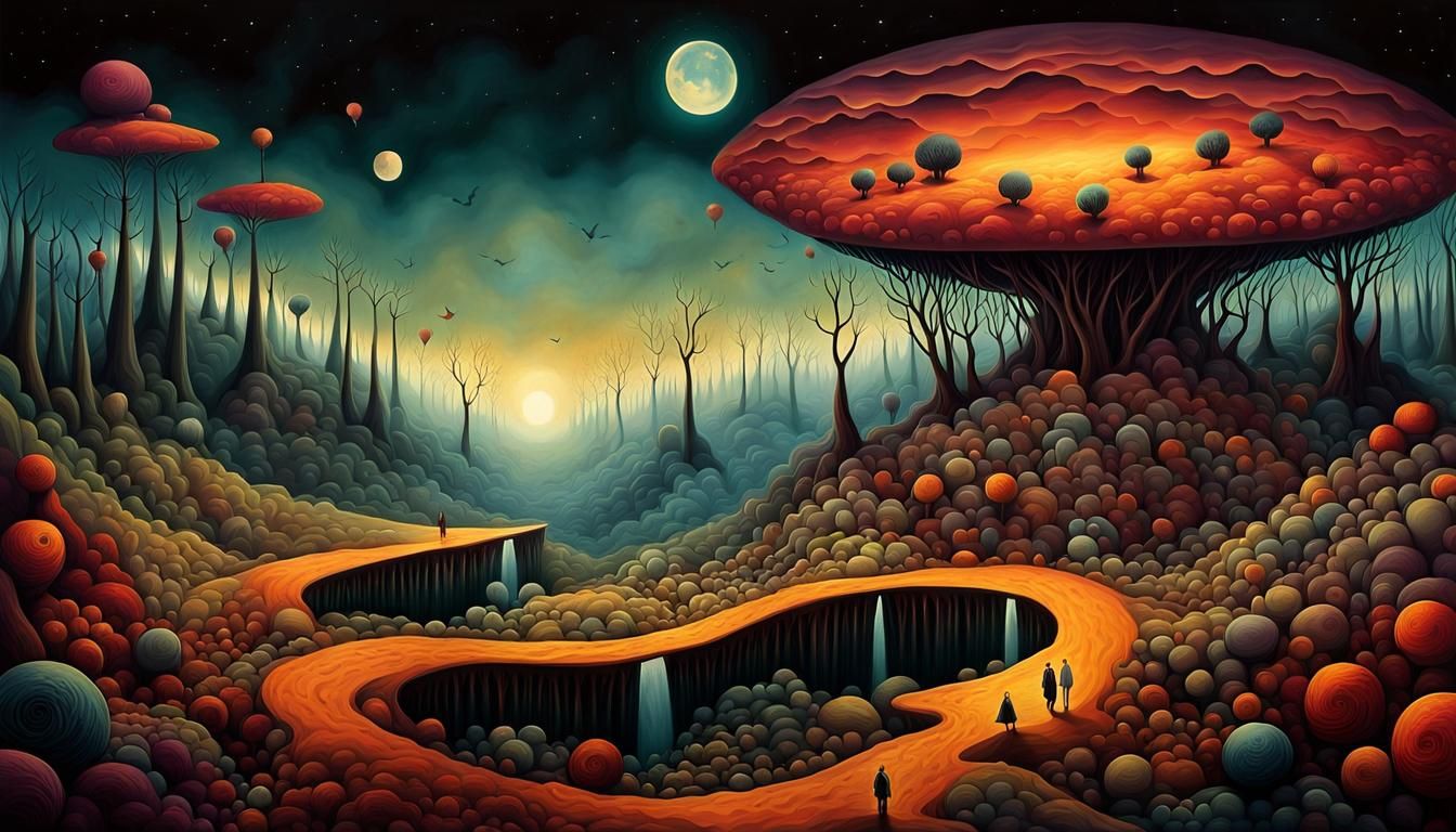 Surreal Battlefield Where Heaven and Hell Meet