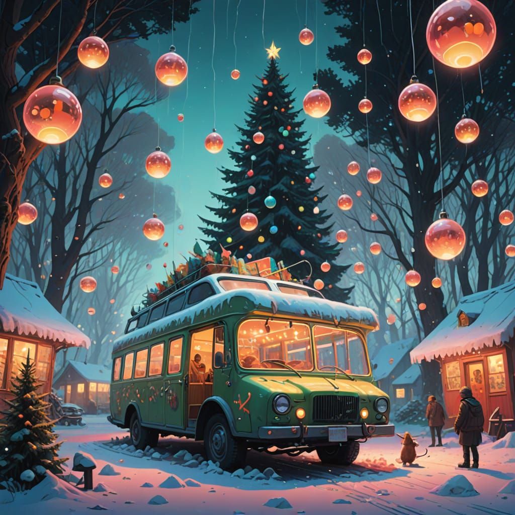 Magical Christmas Wonderland with Glass Fairies