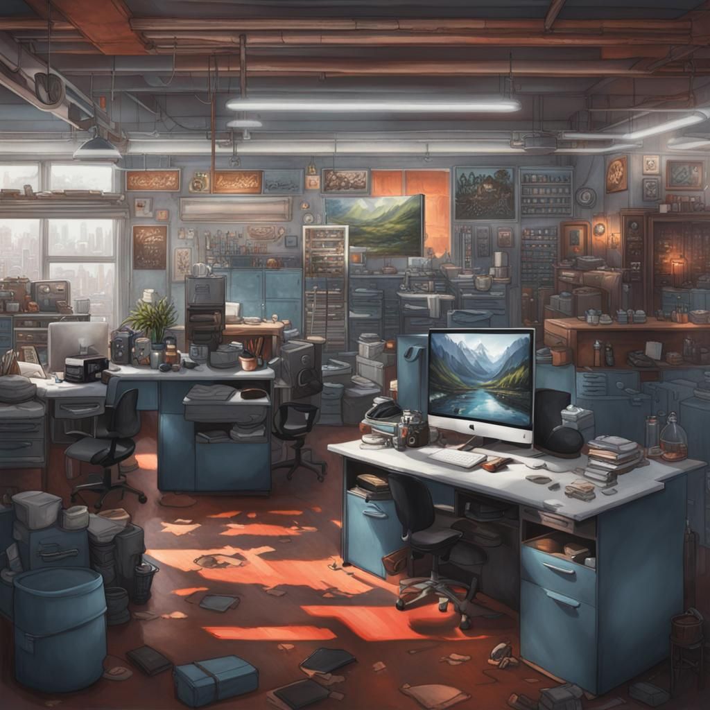 Fantastical Matte Painting in Deep Color, 8K