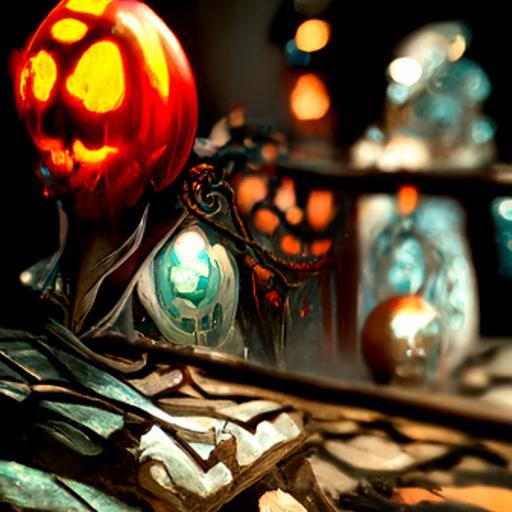 Hyperdetailed Jack O'Lantern Concept Art