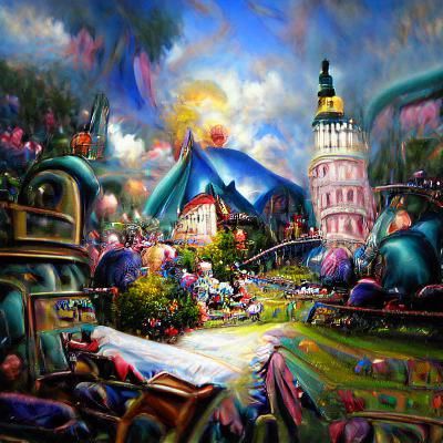 Surreal Floating Islands Dreamscape