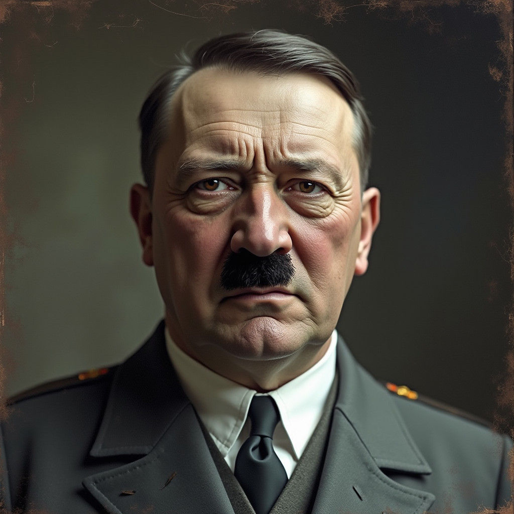 Historical Figure in Military Uniform Portrait