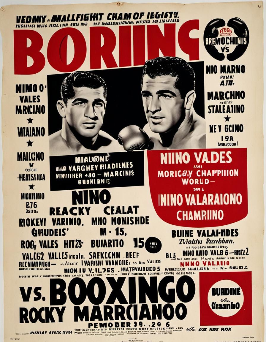 Poster boxing fight