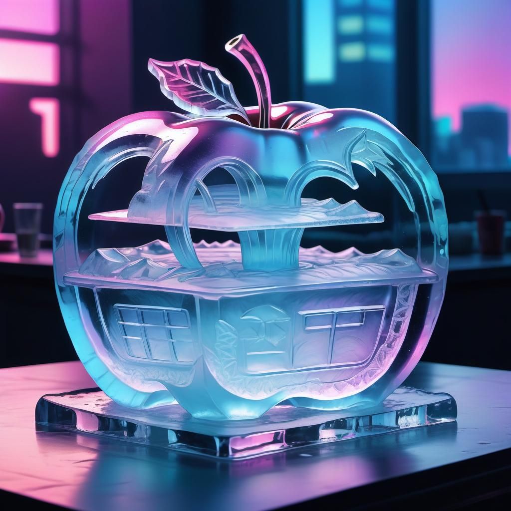 Vaporwave Ice Apple Pie. Challenge Fusion
