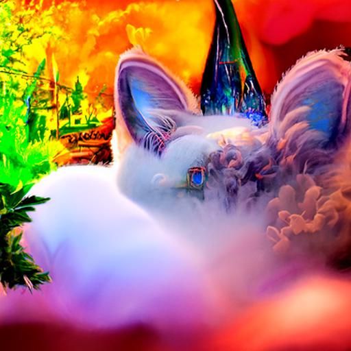 Ethereal Portrait of Doja Cat in Fantasy Landscape