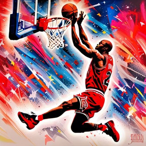 Michael Jordan's Epic Cosmic Slam Dunk