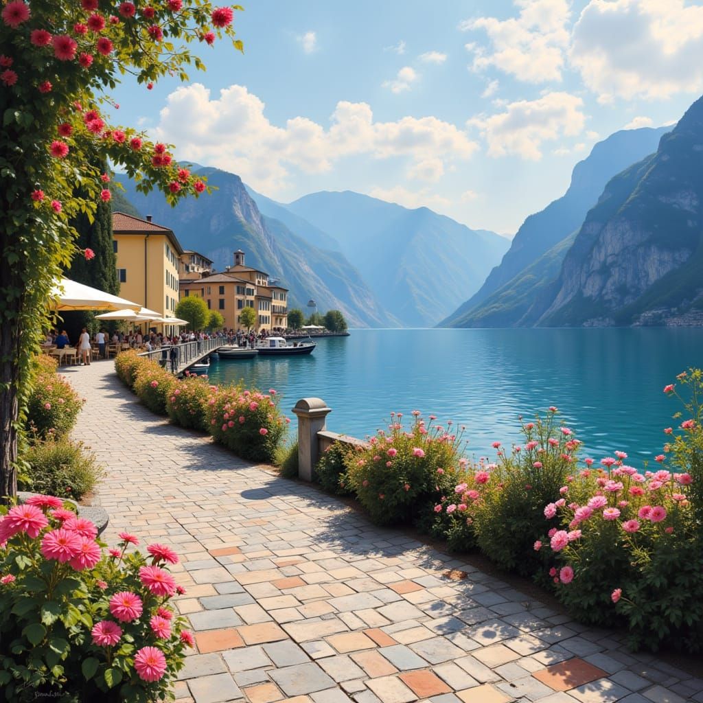 Lakeside Promenade, Italy