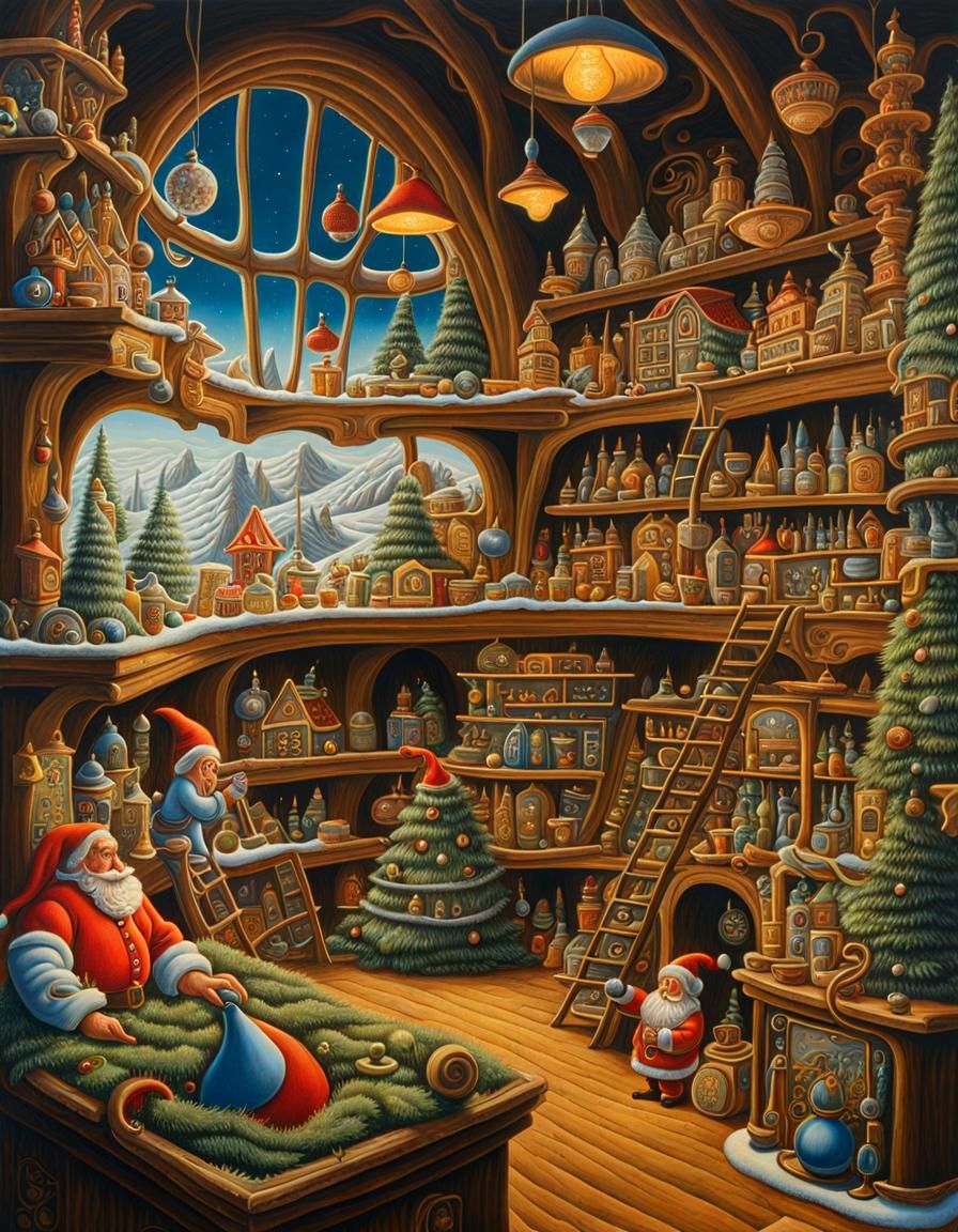 Santa's TOY SHOP at the NORTH POLE