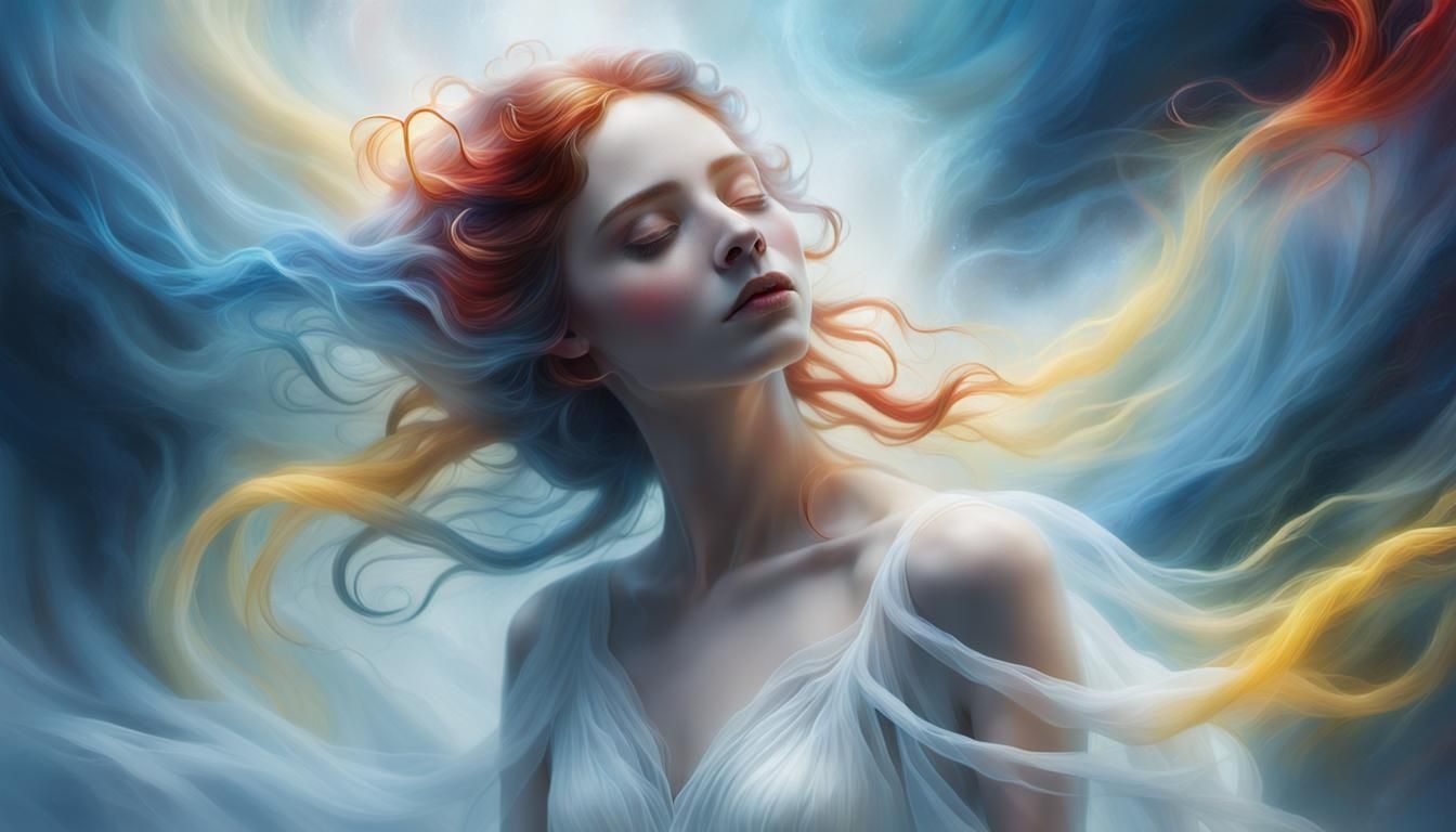 Ethereal Somnambulist in a Dreamlike Portrait