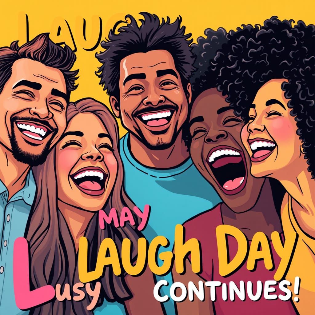Diverse Friends Share Joyful Laughter on Sunny Laughing Day