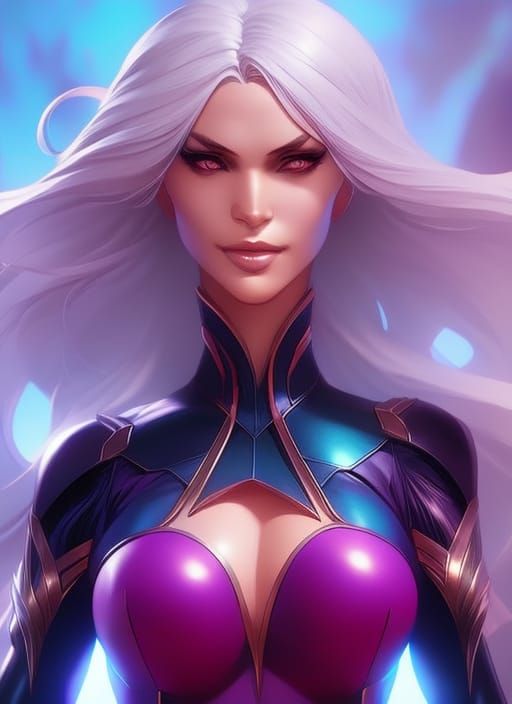 Black Cat Portrait in Art Nouveau Style