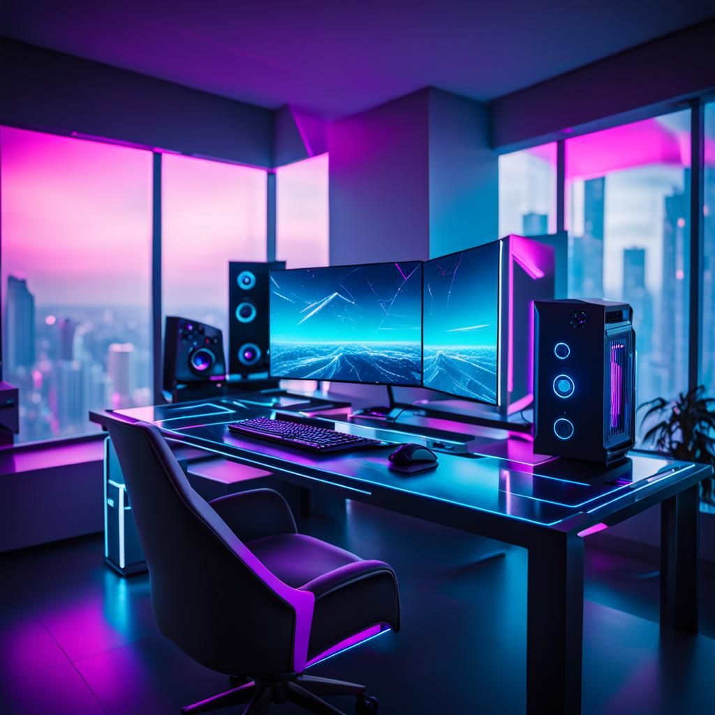 Futuristic gaming PC