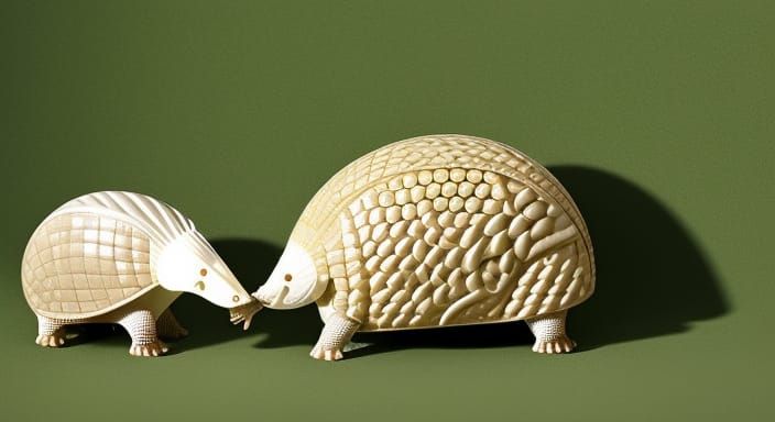 Dorset Culture Ivory Carving of Armadillo