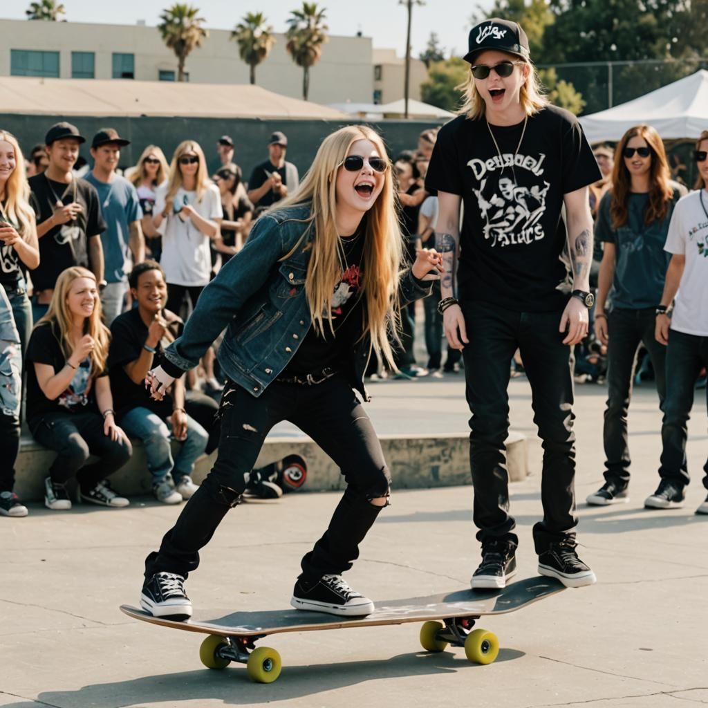 Skater Boi: Singer Performing with Skateboarder