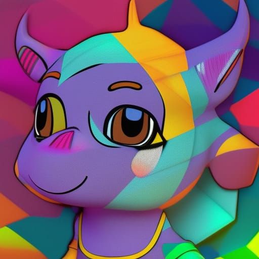 Ankha from Animal Crossing in Pastel Gradients