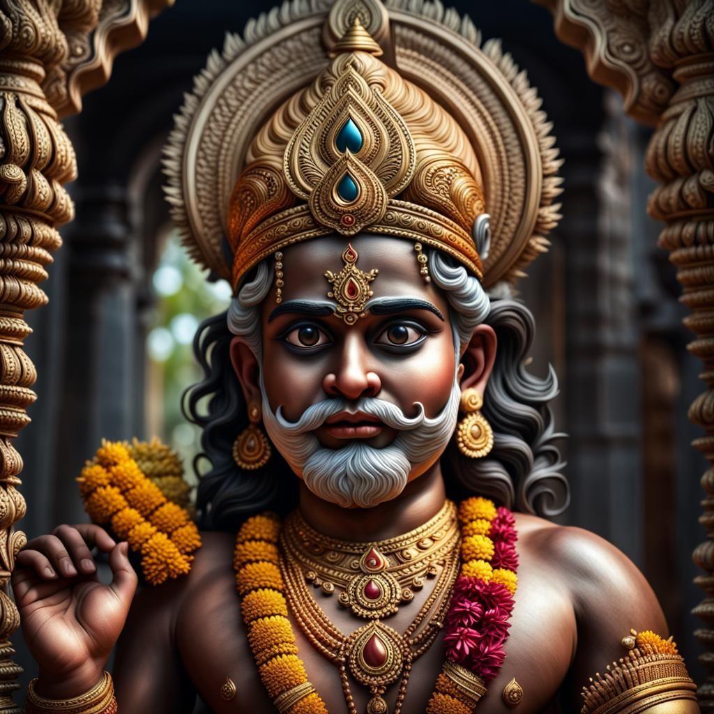 Hyperrealistic Tamil God Murugan in Cinematic Style