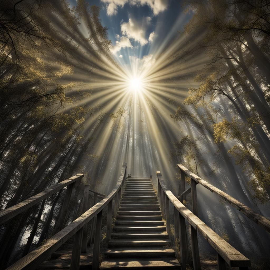 Extreme Optical Illusion with Divine Sunshine