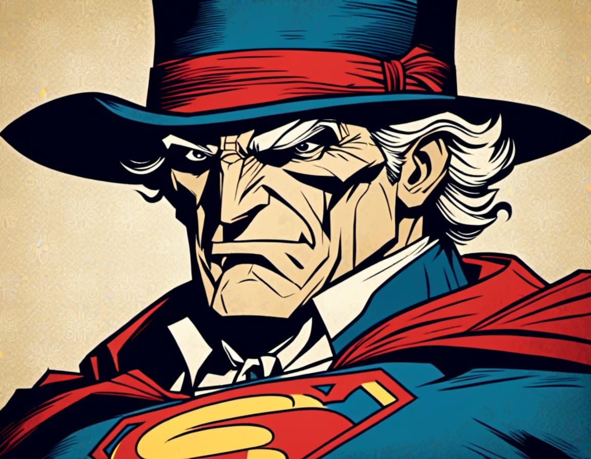 Superman as Ebeneezer Scrooge