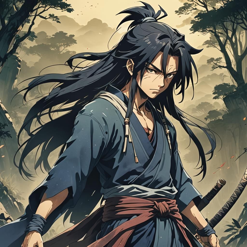 Handsome Dororo Anime Manga Scan, Cel-Shaded Style