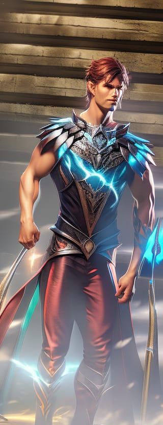 Polish Superhero Portrait in Dynamic Lighting