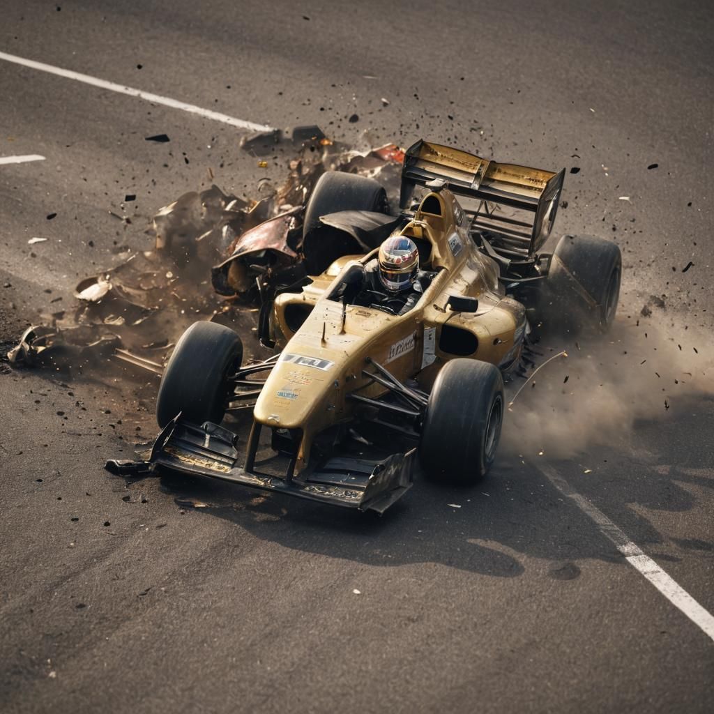 F1 Crash Escape: High-Speed Motorsport Photography