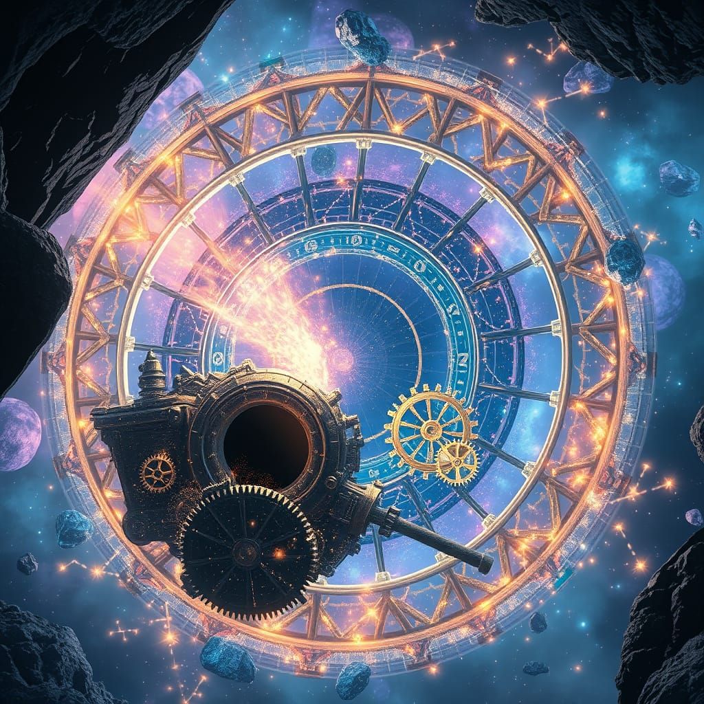 Celestial Forge in Space: Stardust Blacksmiths Craft Gears a...