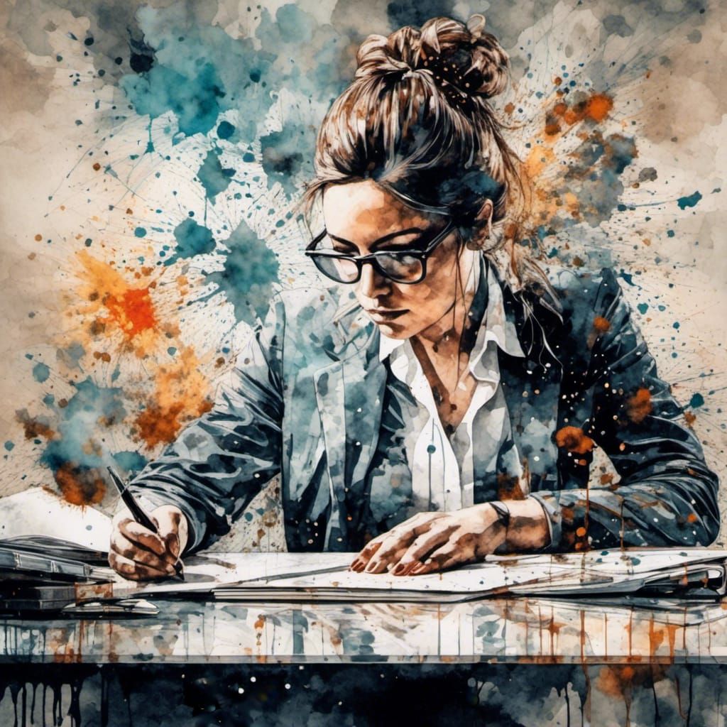 Desk Job.....Working Portrait